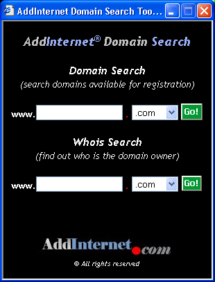 Baixar AddInternet Domain Search