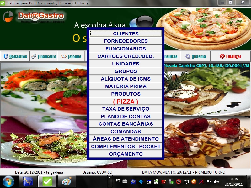 Baixar Dat@Gastro Sistema para Restaurantes Comanda eletronica